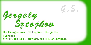 gergely sztojkov business card